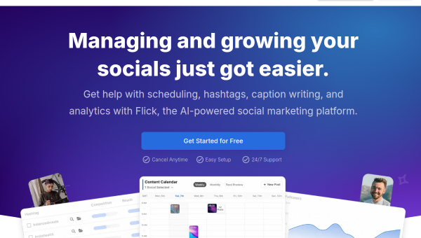 Flick logo and screenshot