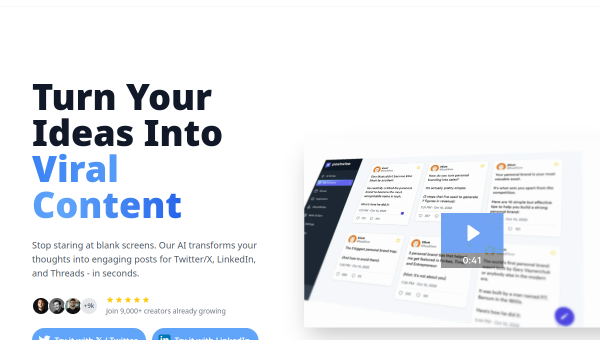 Postwise logo and screenshot