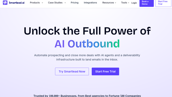 Smartlead logo and screenshot