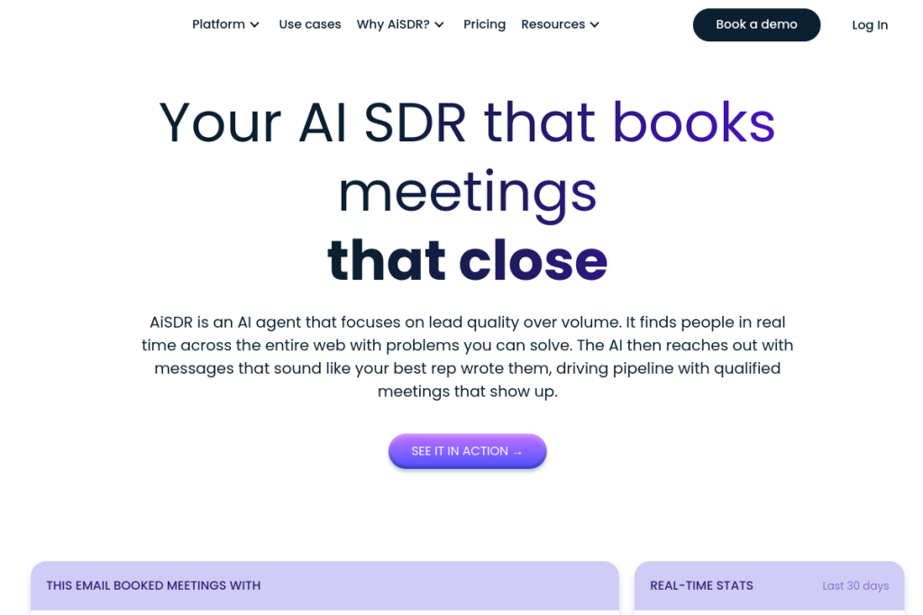AiSDR screenshot