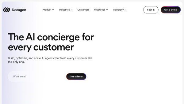Decagon logo and screenshot
