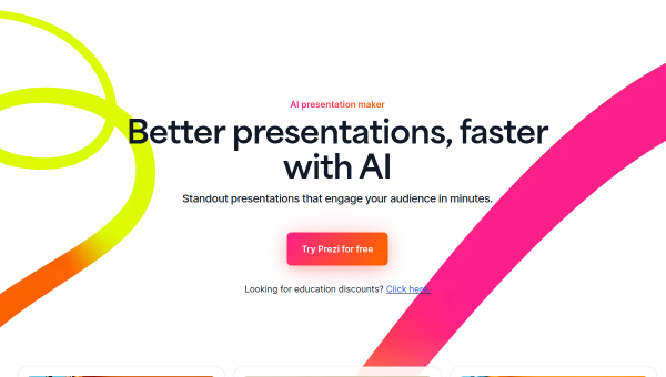 Prezi logo and screenshot