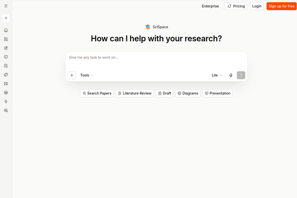 SciSpace screenshot