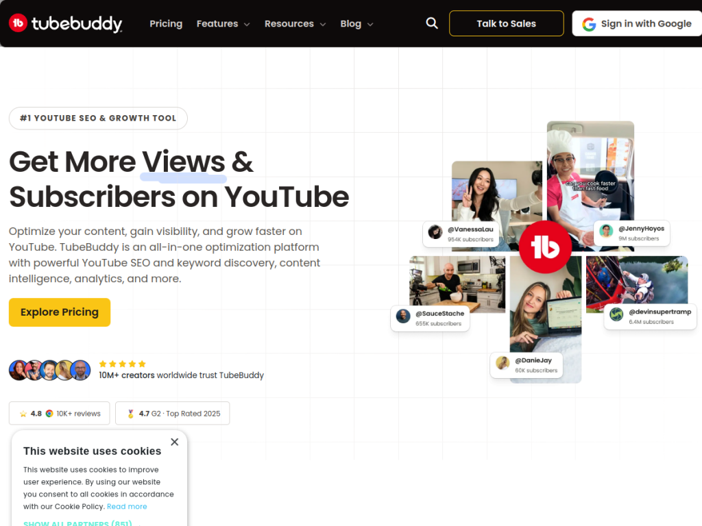 TubeBuddy screenshot