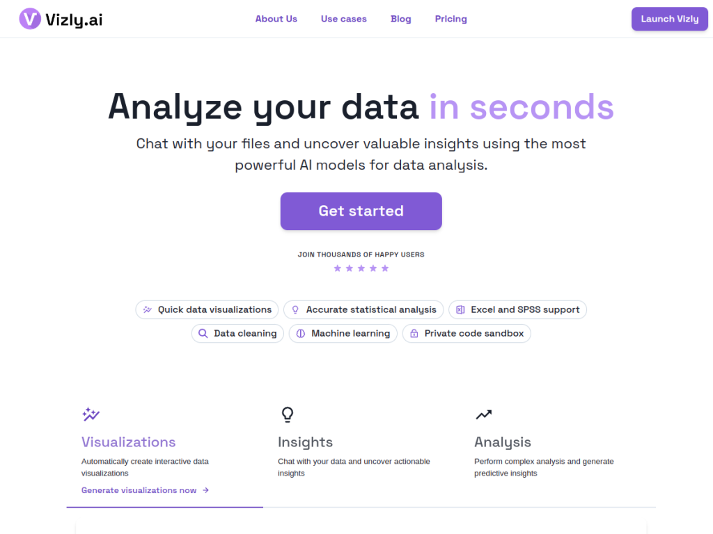 Vizly screenshot