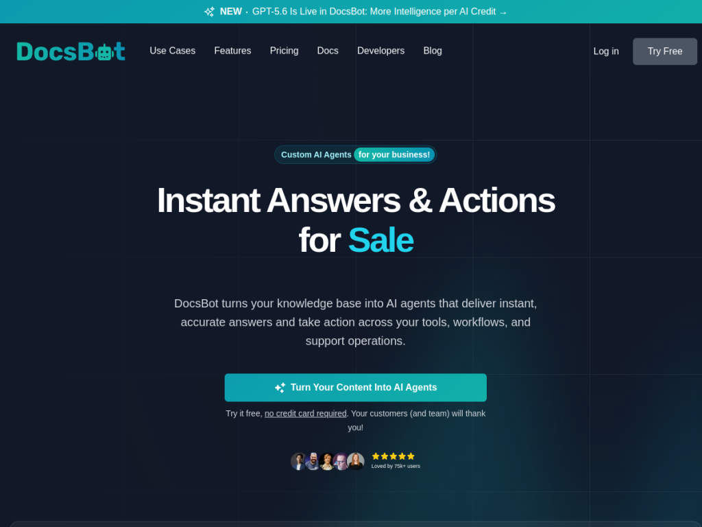 DocsBot screenshot