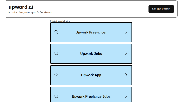 Upword logo and screenshot