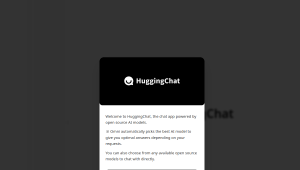 HuggingChat logo and screenshot