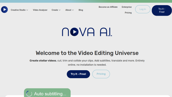 Nova AI logo and screenshot