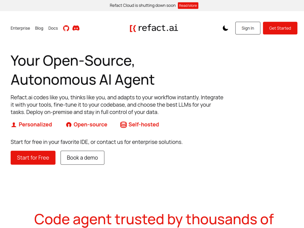 Refact screenshot