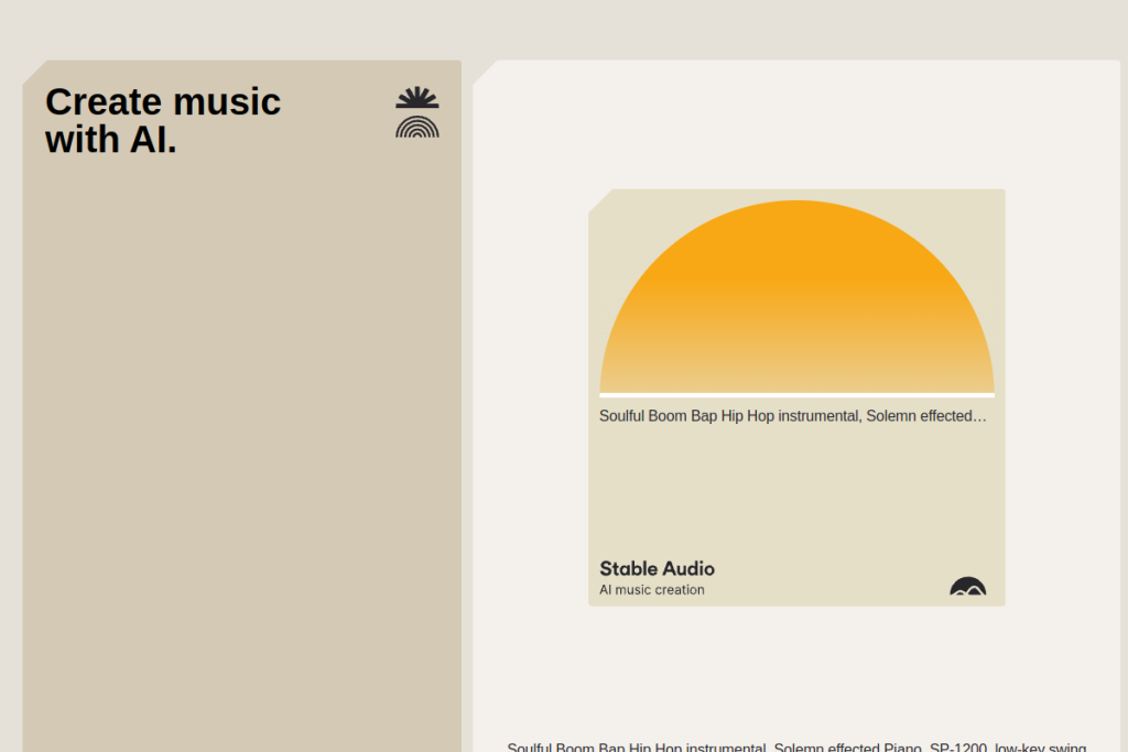Stable Audio screenshot