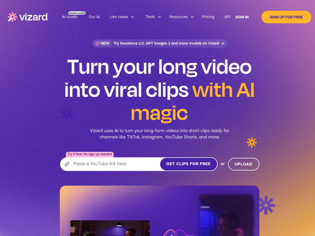 Vizard screenshot