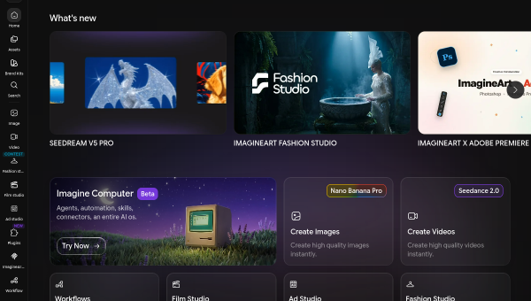 Imagine AI logo and screenshot