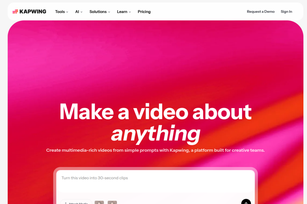 Kapwing screenshot
