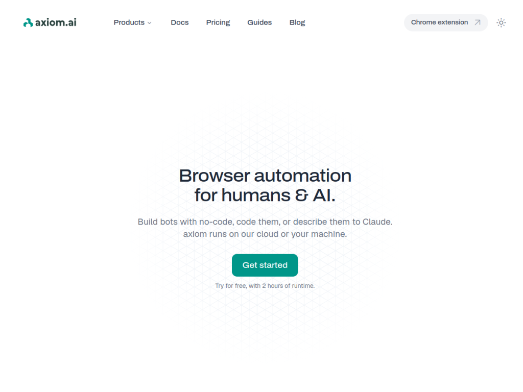 Axiom screenshot