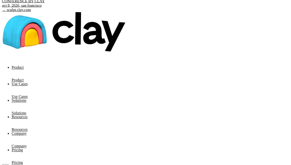 Clay logo and screenshot
