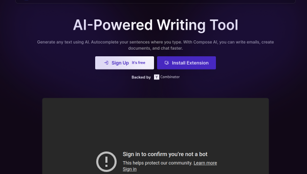 Compose AI logo and screenshot