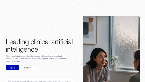 Glass Health logo and screenshot
