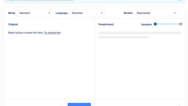 Rephrasely logo and screenshot