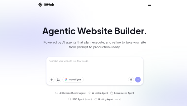 10Web logo and screenshot