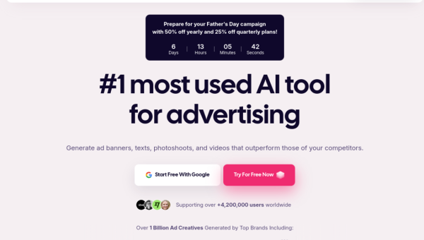 AdCreative.ai logo and screenshot