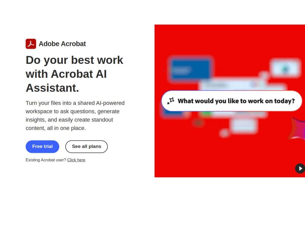 Adobe Acrobat AI screenshot