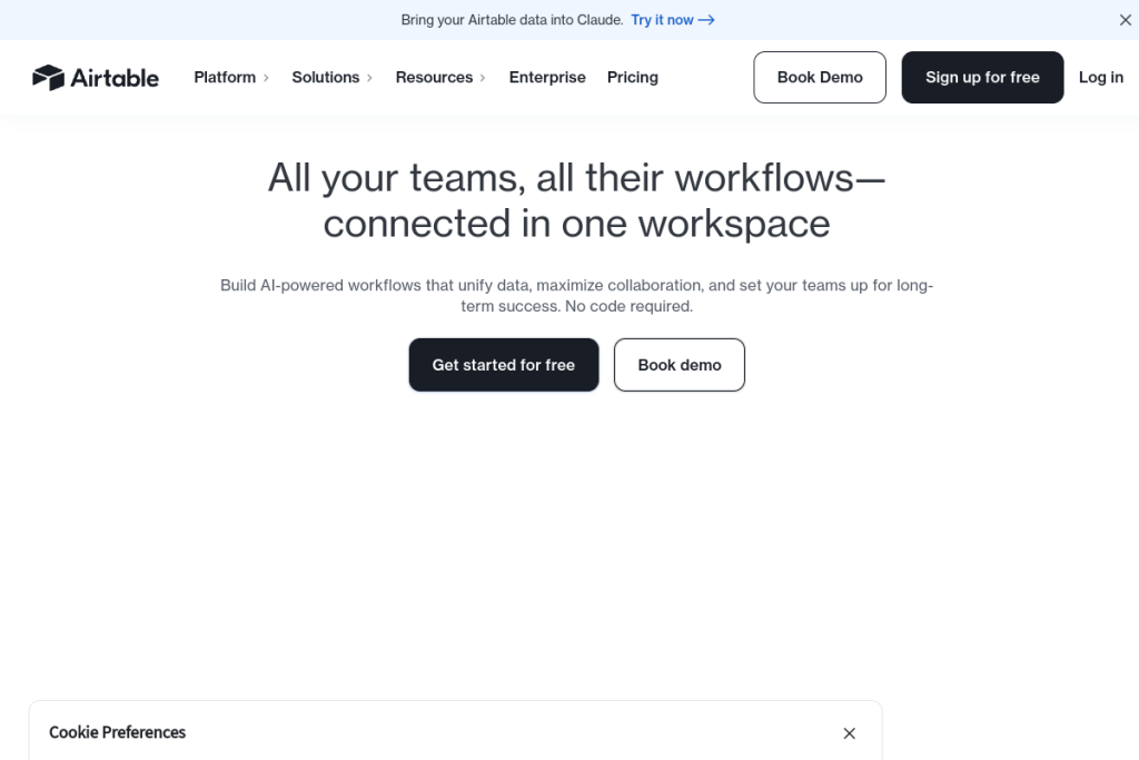 Airtable screenshot