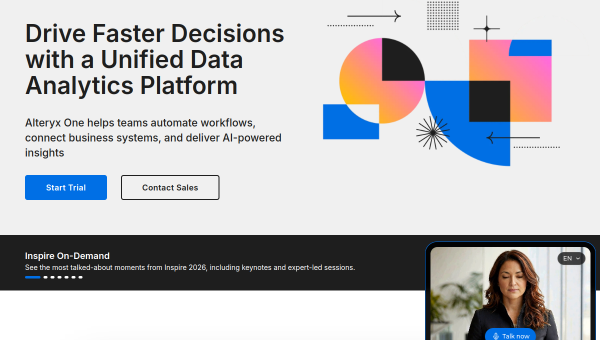Alteryx logo and screenshot