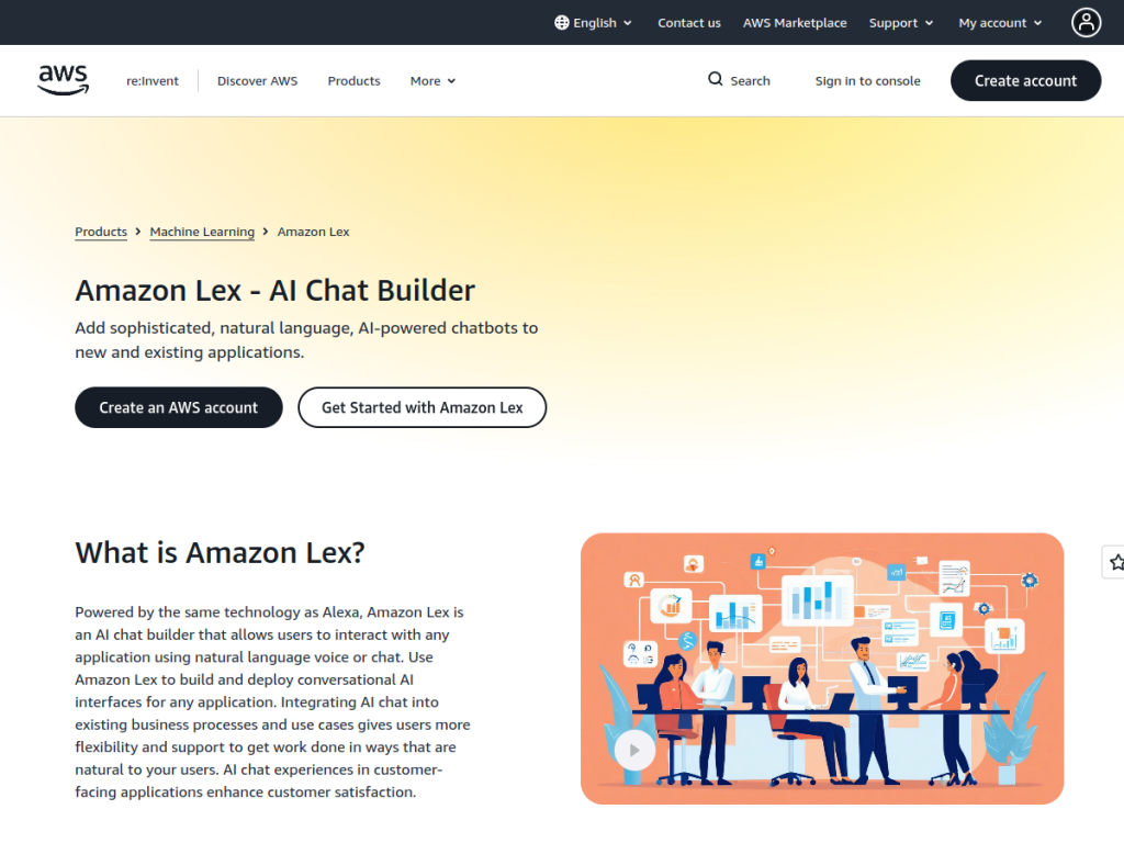 Amazon Lex screenshot