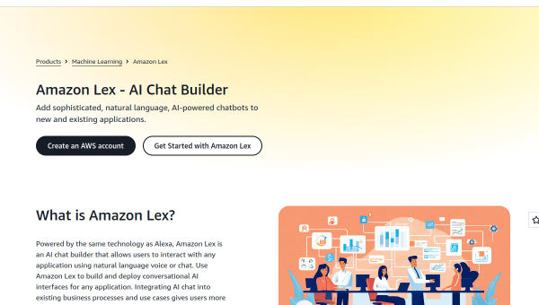 Amazon Lex logo and screenshot