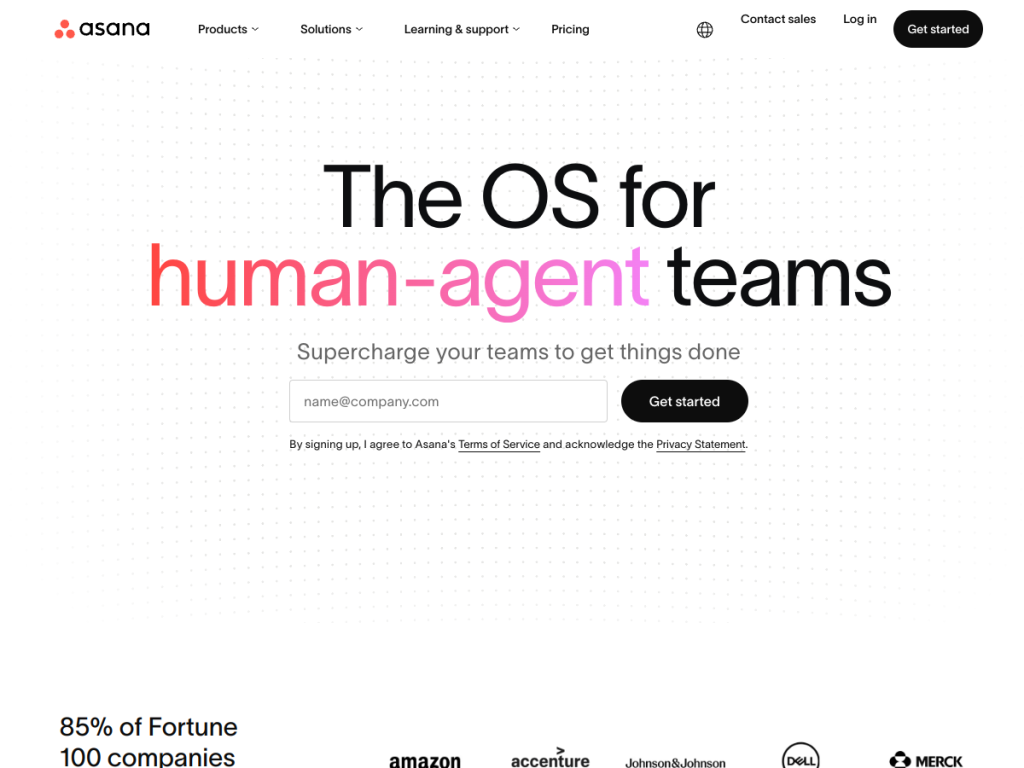Asana screenshot