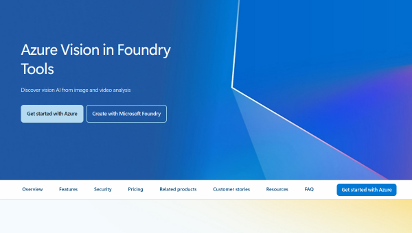 Azure AI Vision logo and screenshot