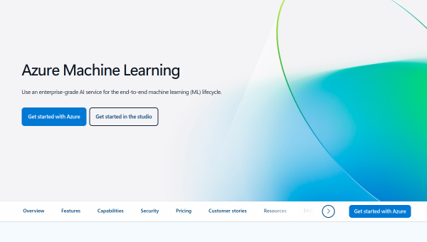 Azure ML logo and screenshot