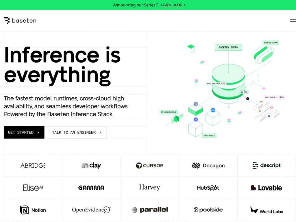 Baseten screenshot
