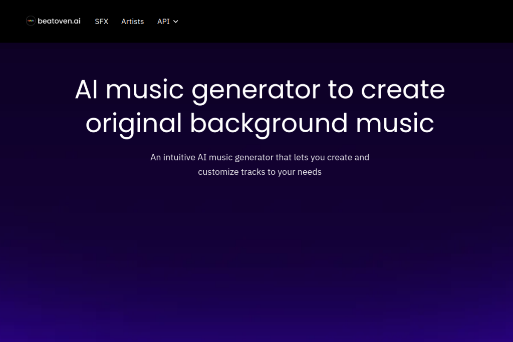 Beatoven screenshot