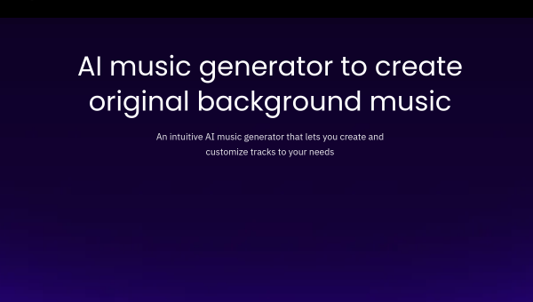 Beatoven logo and screenshot