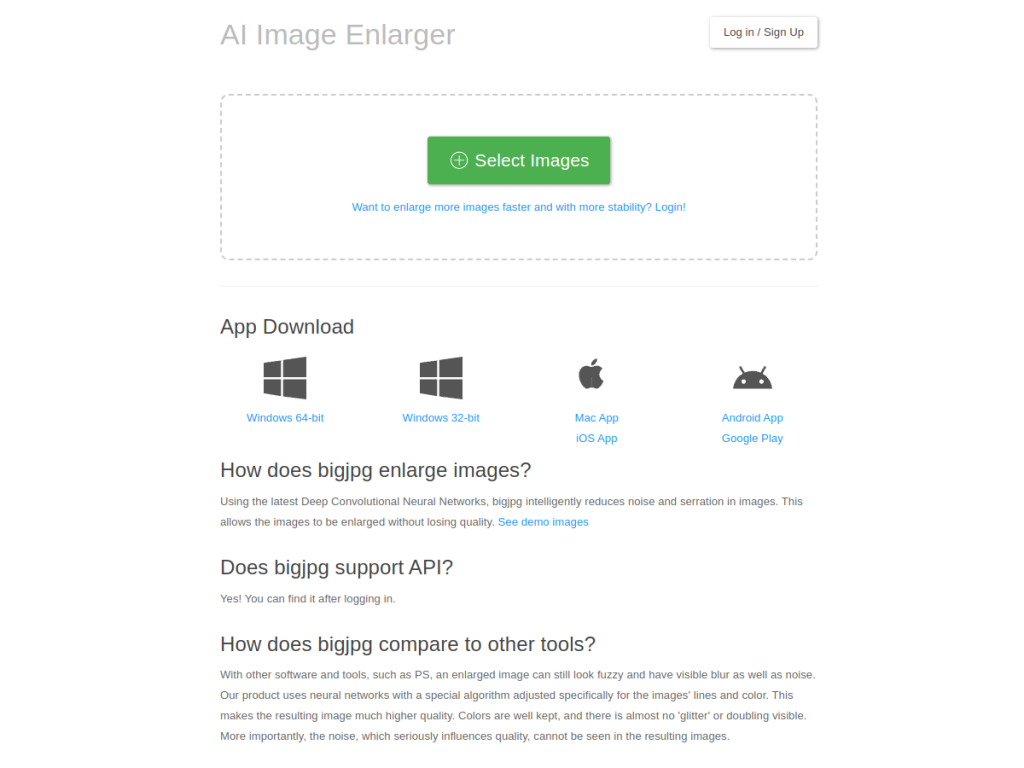 BigJPG screenshot