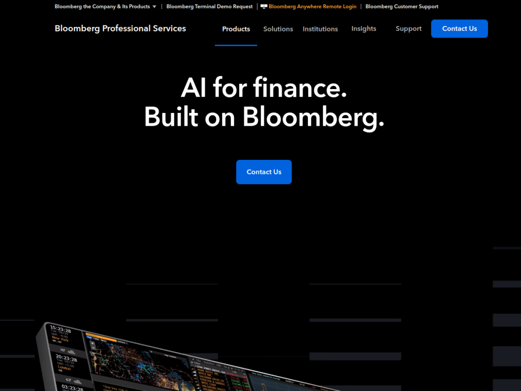 Bloomberg Terminal AI screenshot
