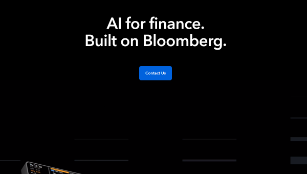 Bloomberg Terminal AI logo and screenshot