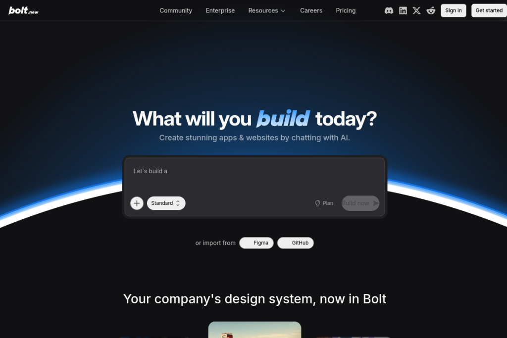 bolt.new screenshot