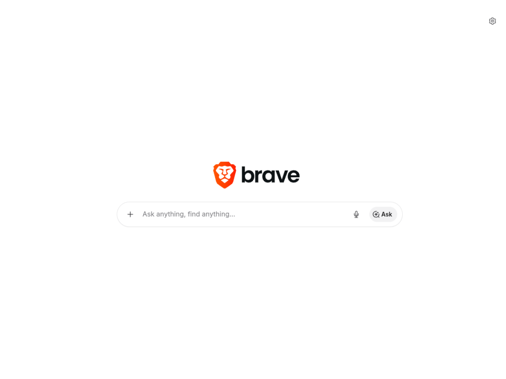 Brave Search AI screenshot