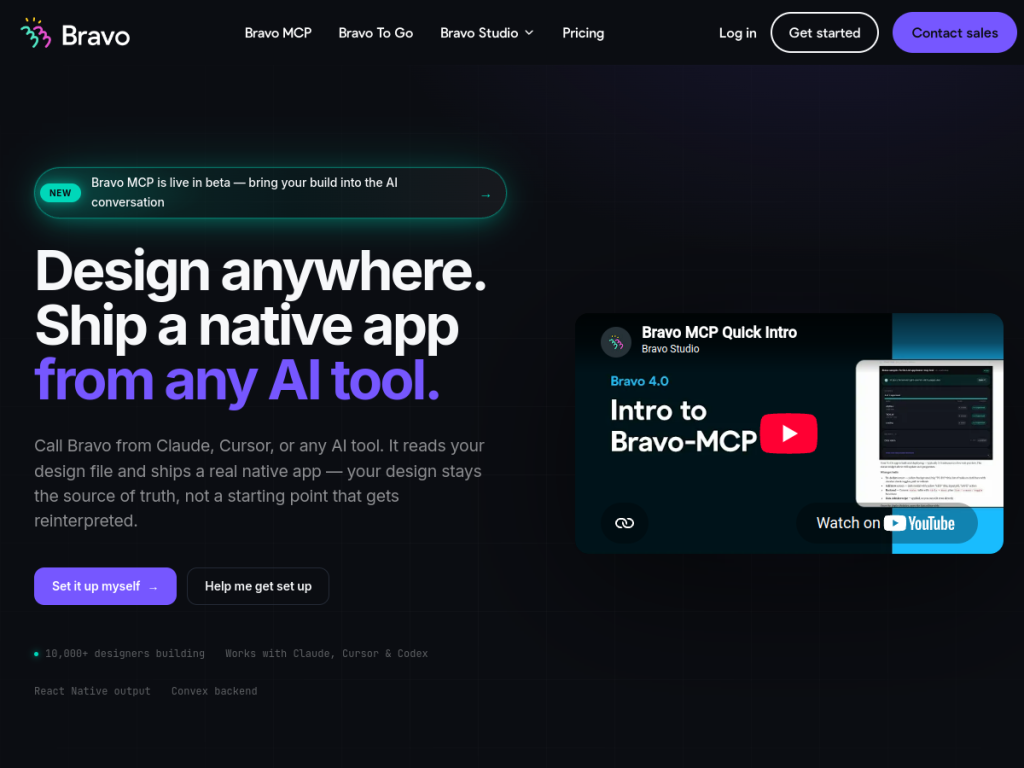 Bravo Studio screenshot