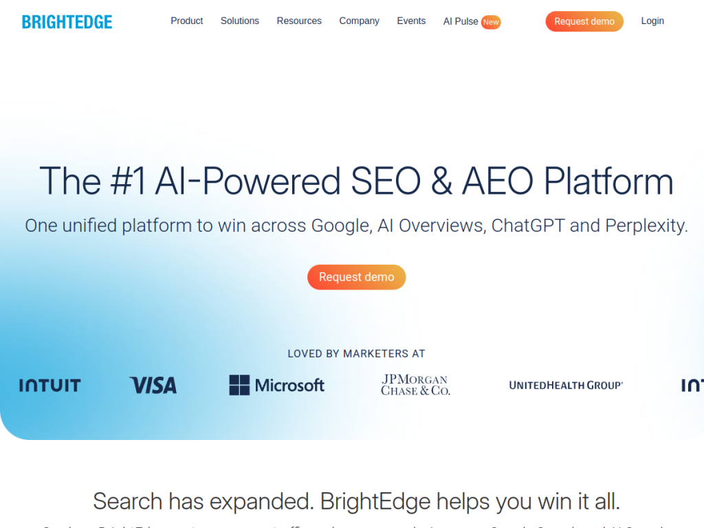 BrightEdge screenshot