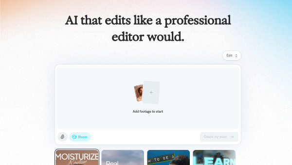Captions AI logo and screenshot