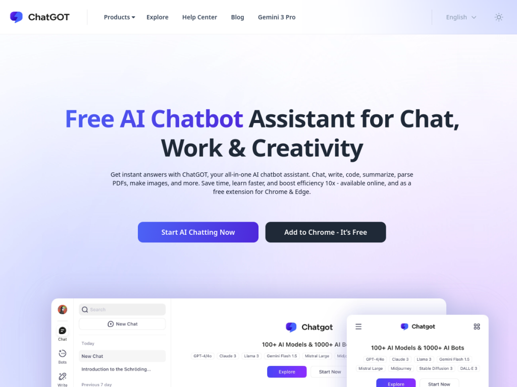Chatgot screenshot