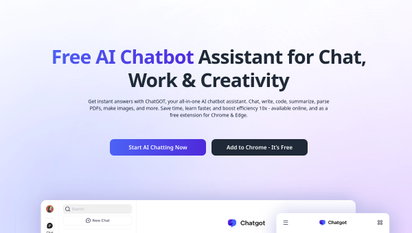 Chatgot logo and screenshot