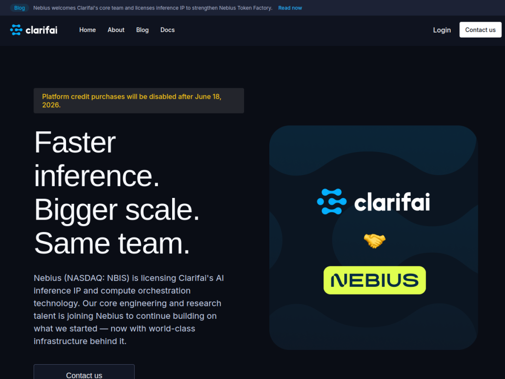 Clarifai screenshot