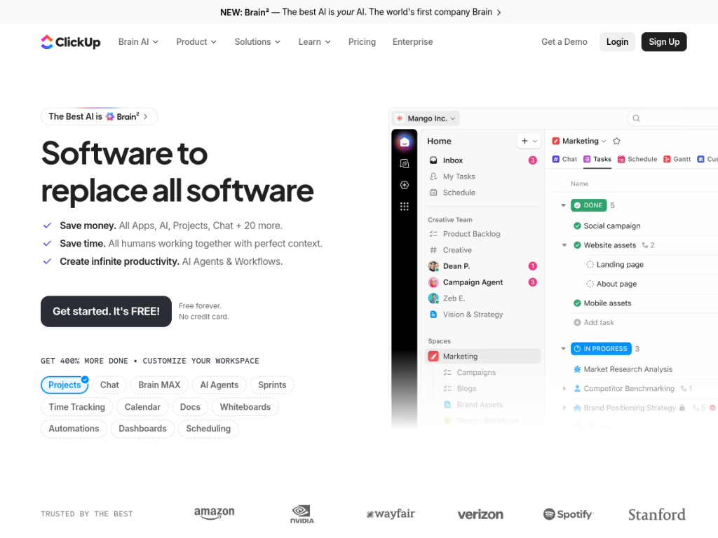 ClickUp screenshot