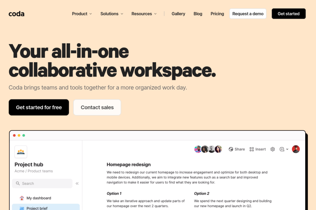 Coda screenshot