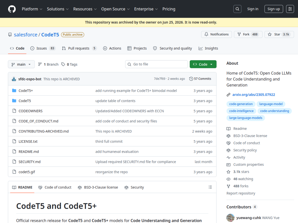 CodeT5 screenshot